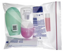 Busta di plastica per liquidi aereo - Stampare per bambini