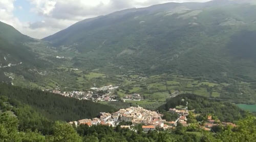 Civitella Alfedena dall'alto