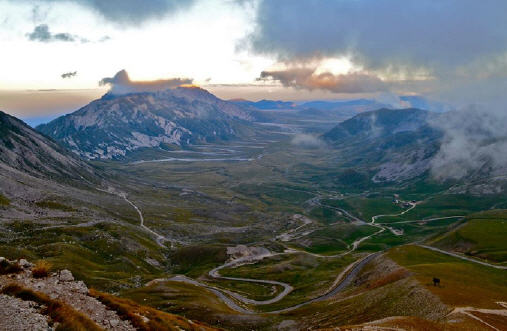 Campo Imperatore dall'alto