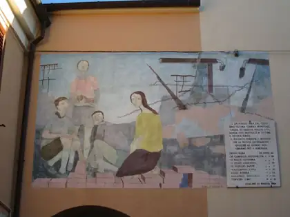 Murale dedicato alla storia di Mutignano