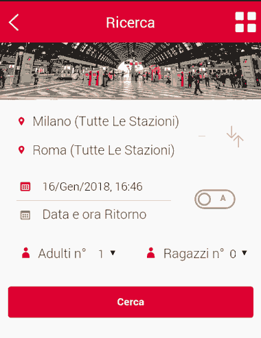 Trenitalia cerca treno