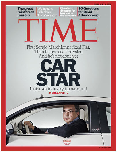 Marchionne sulla copertina del Time