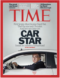 Copertina del Time con Sergio Marchionne