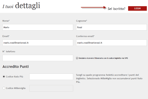 fattura biglietto italo