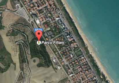 foto satellite del parco