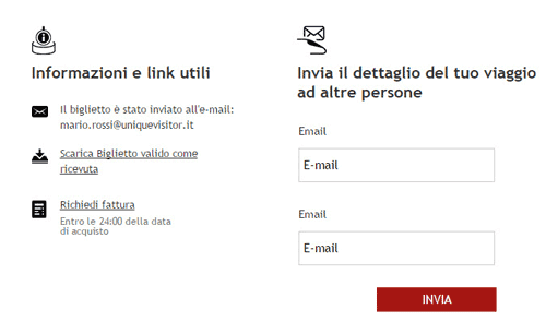 invio biglietto treni