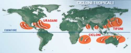 mappa cicloni