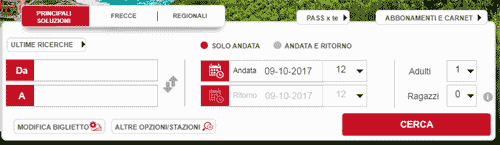 form biglietti automatico treni