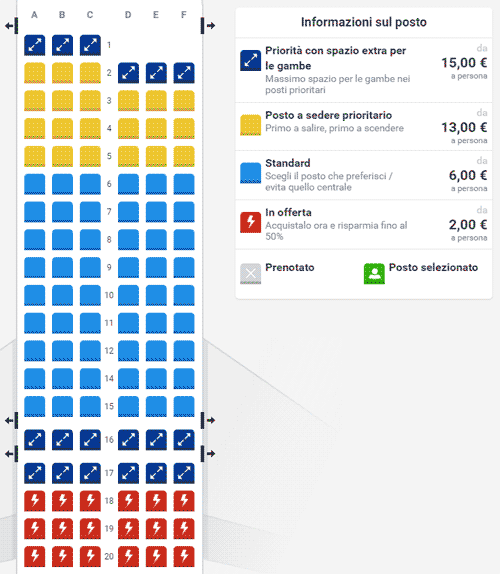 sistema assegnazione posti Ryanair