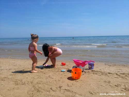 spiaggia per bambini