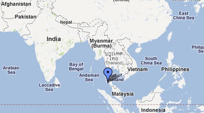 Mappa Thailandia