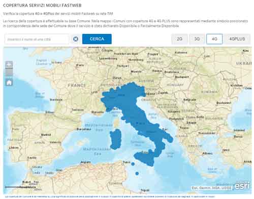 copertura fastweb