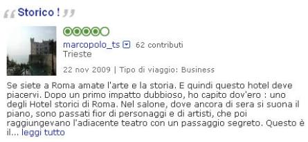 tripadvisor esempio