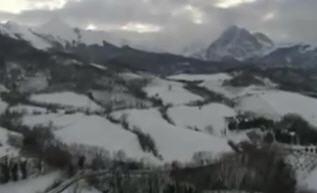 Valle Vomano con Gran Sasso sullo sfondo - Abruzzo