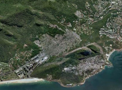 Foto dal satellite della favelas di Rocinha