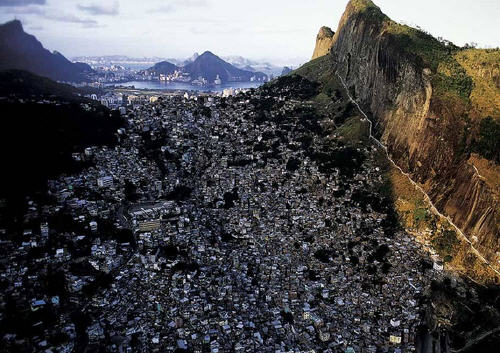 Foto favelas dall'alto