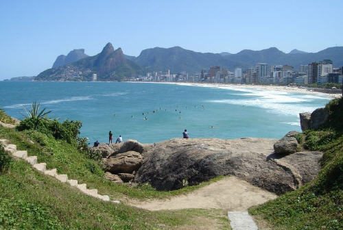 Vista sulla spiaggia di Ipanema