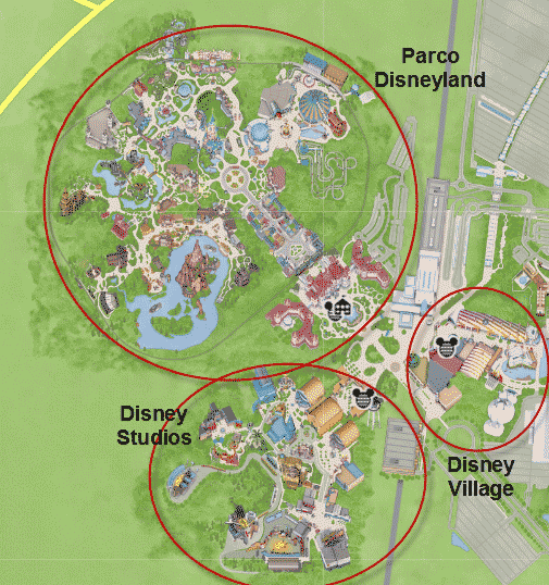 mappa parco Disneyland