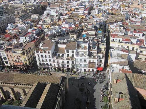 Foto panorama dalla Giralda Siviglia