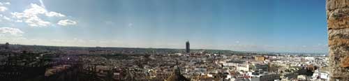 Foto panorama dalla Giralda